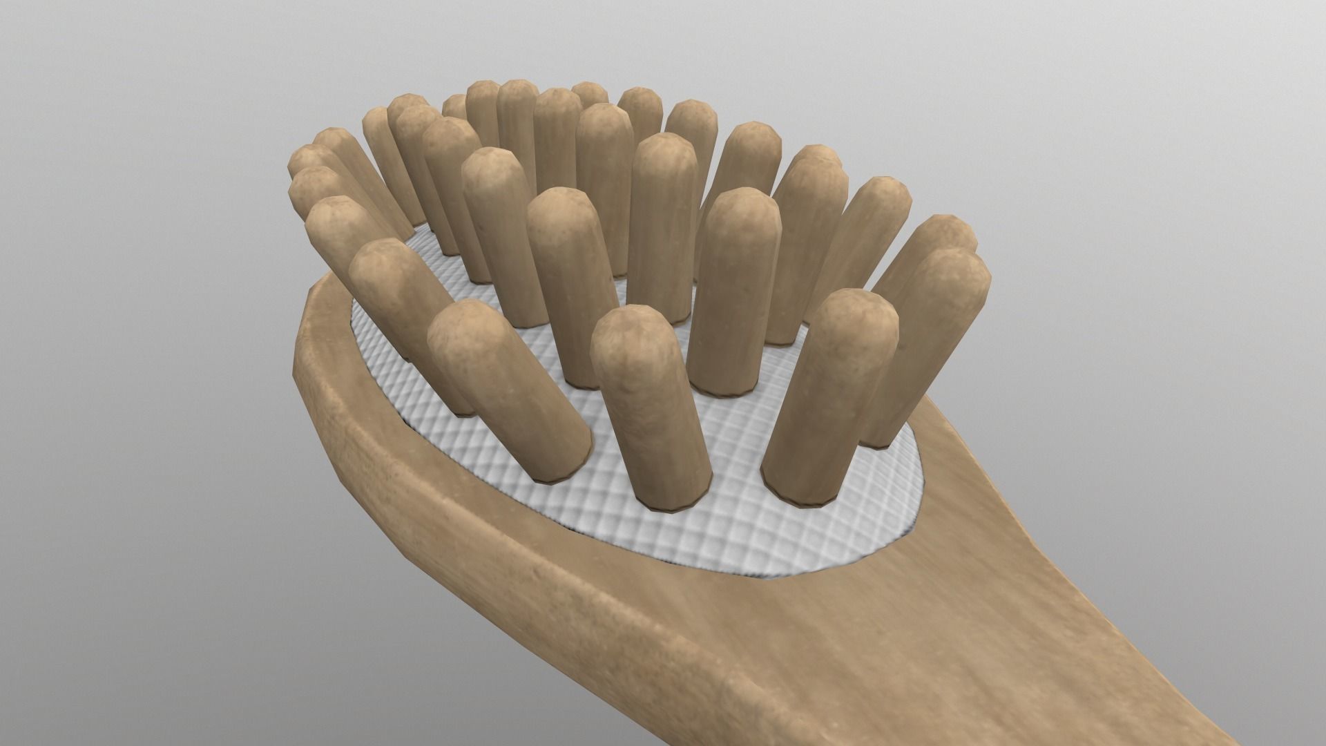Massage Comb Low-poly 3D model_11