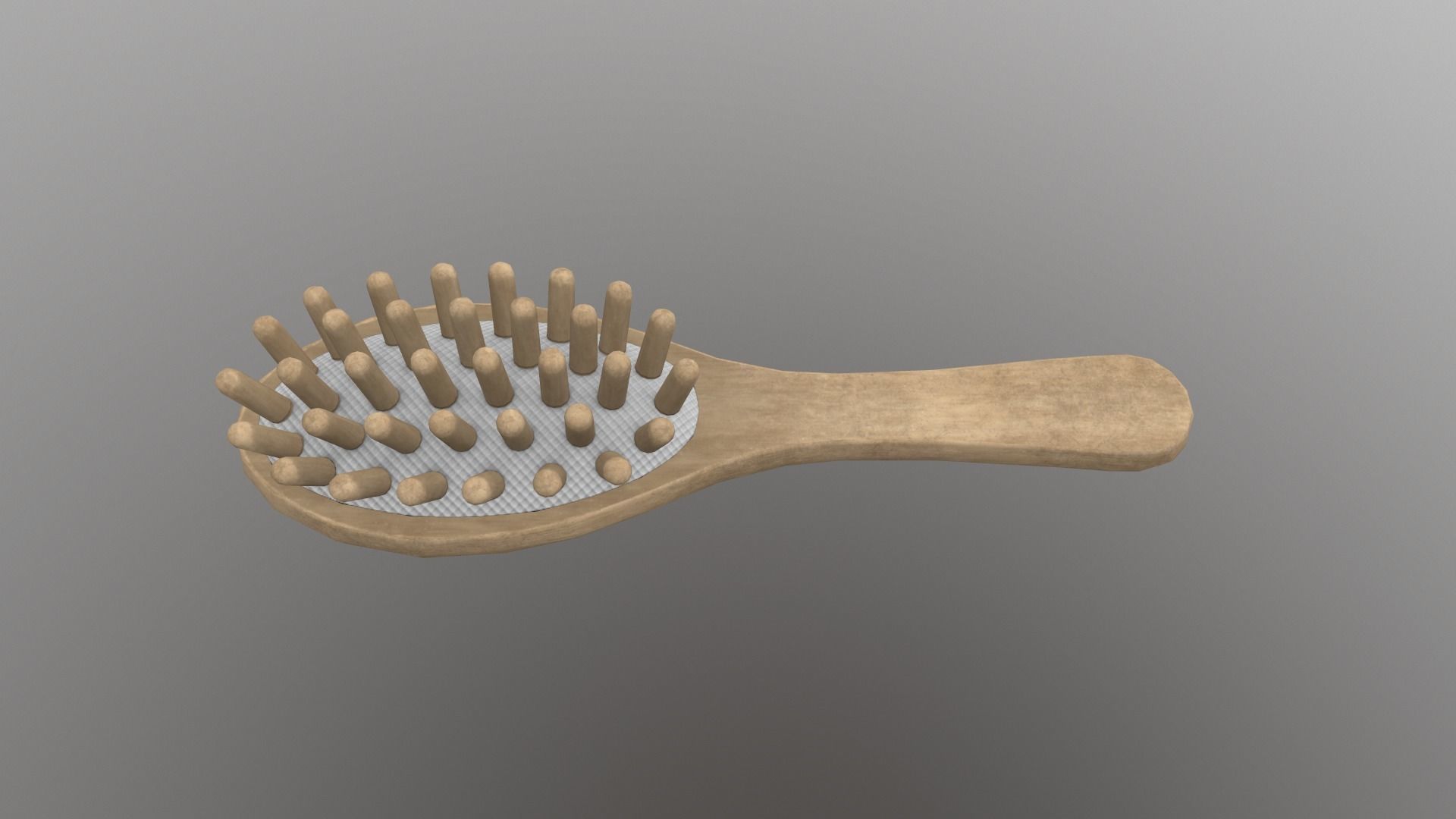 Massage Comb Low-poly 3D model_16