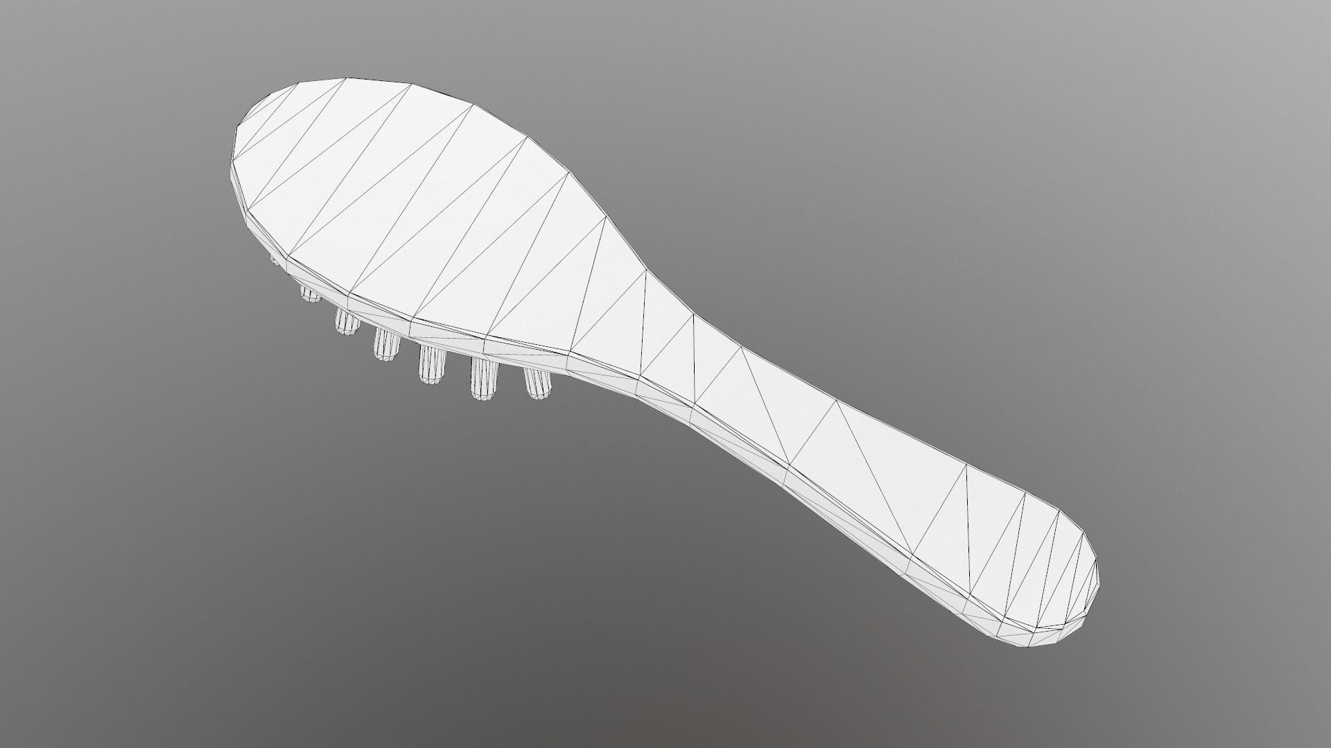 Massage Comb Low-poly 3D model_52