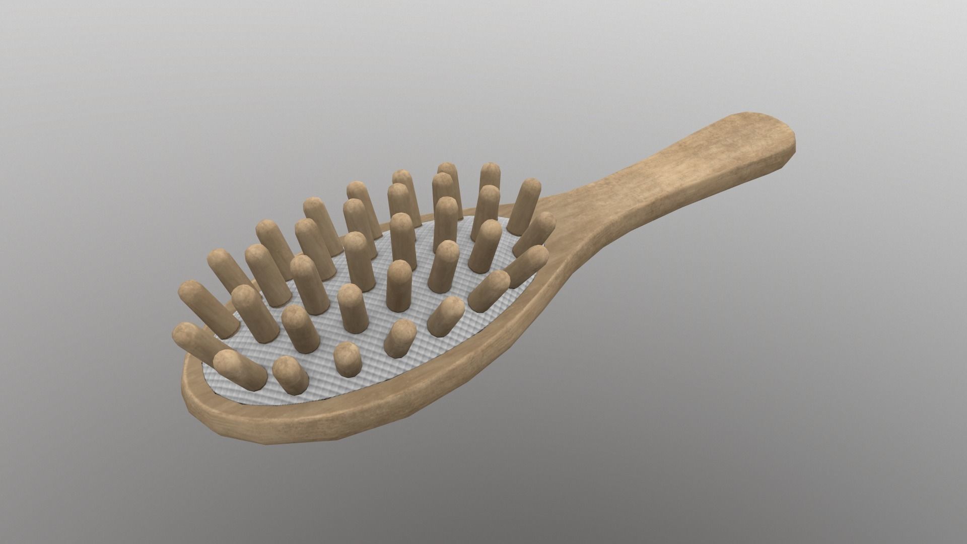 Massage Comb Low-poly 3D model_9