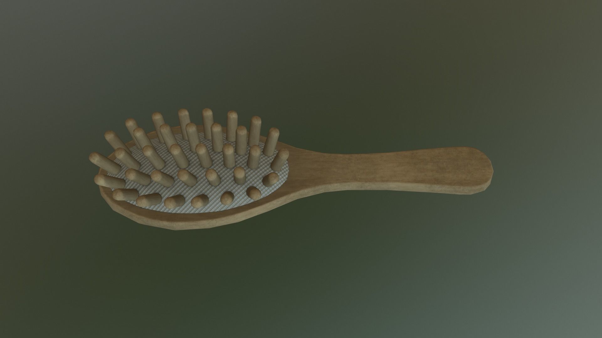 Massage Comb Low-poly 3D model_22