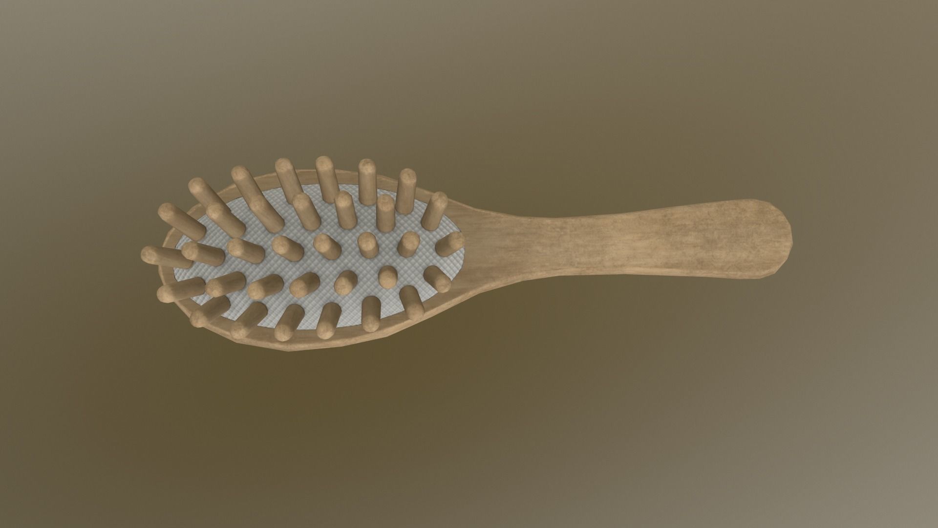 Massage Comb Low-poly 3D model_26