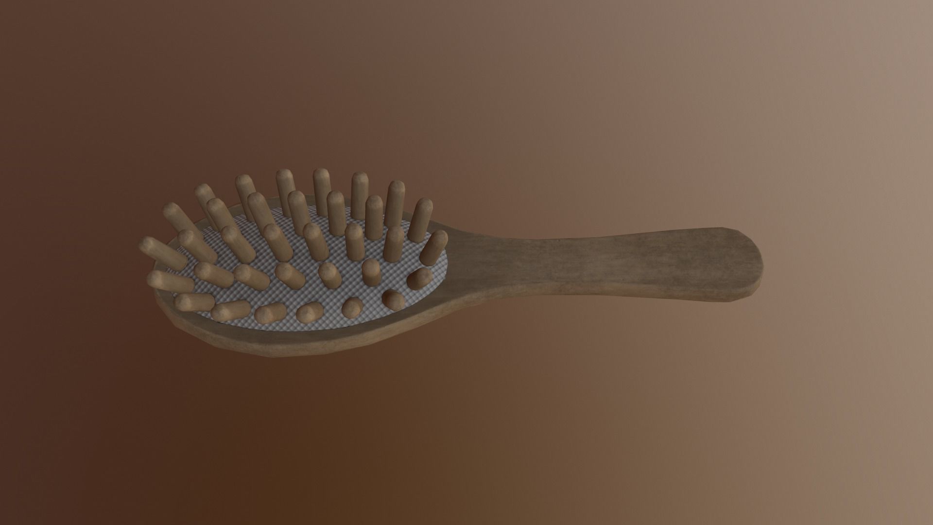 Massage Comb Low-poly 3D model_23