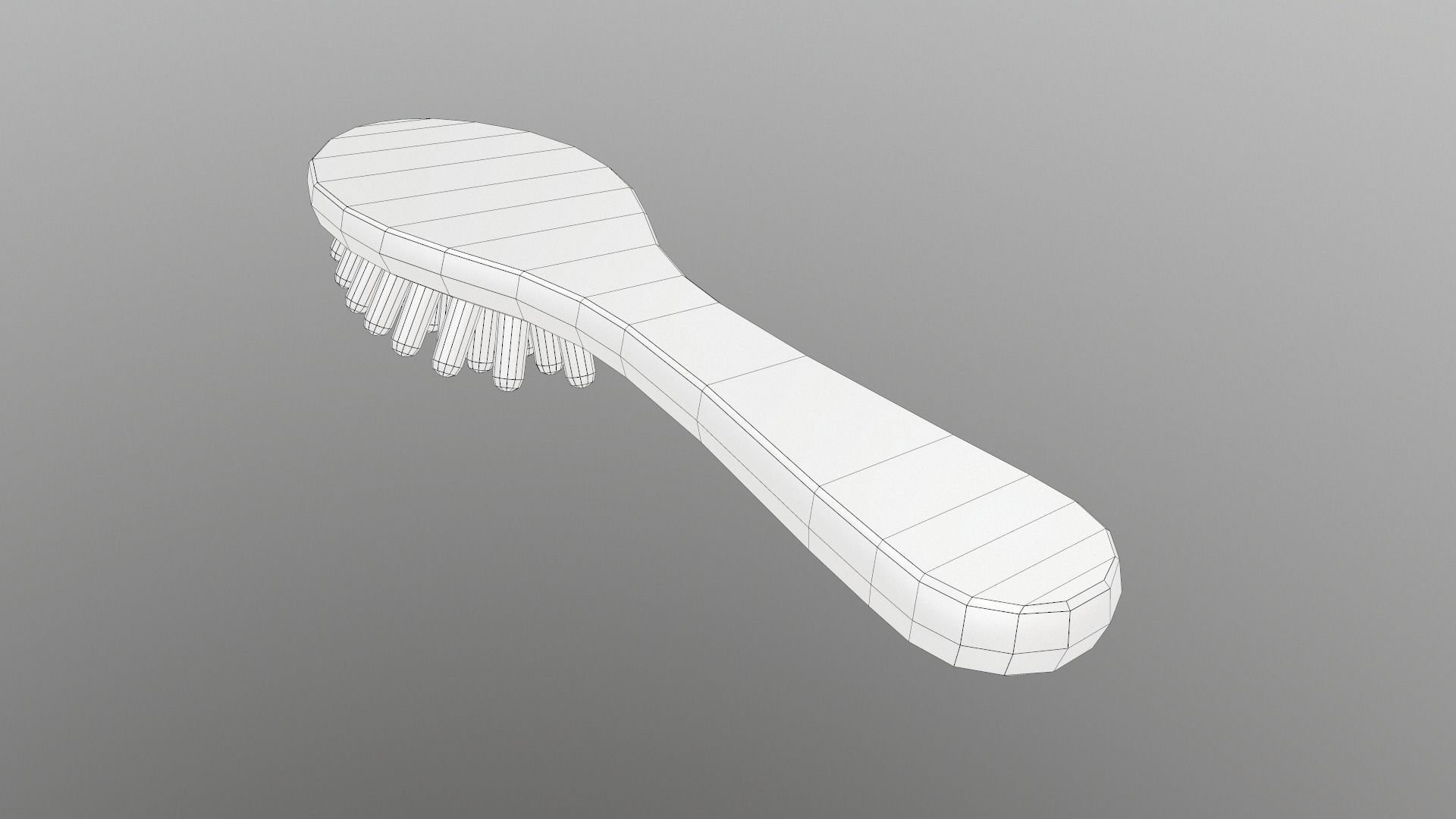 Massage Comb Low-poly 3D model_42