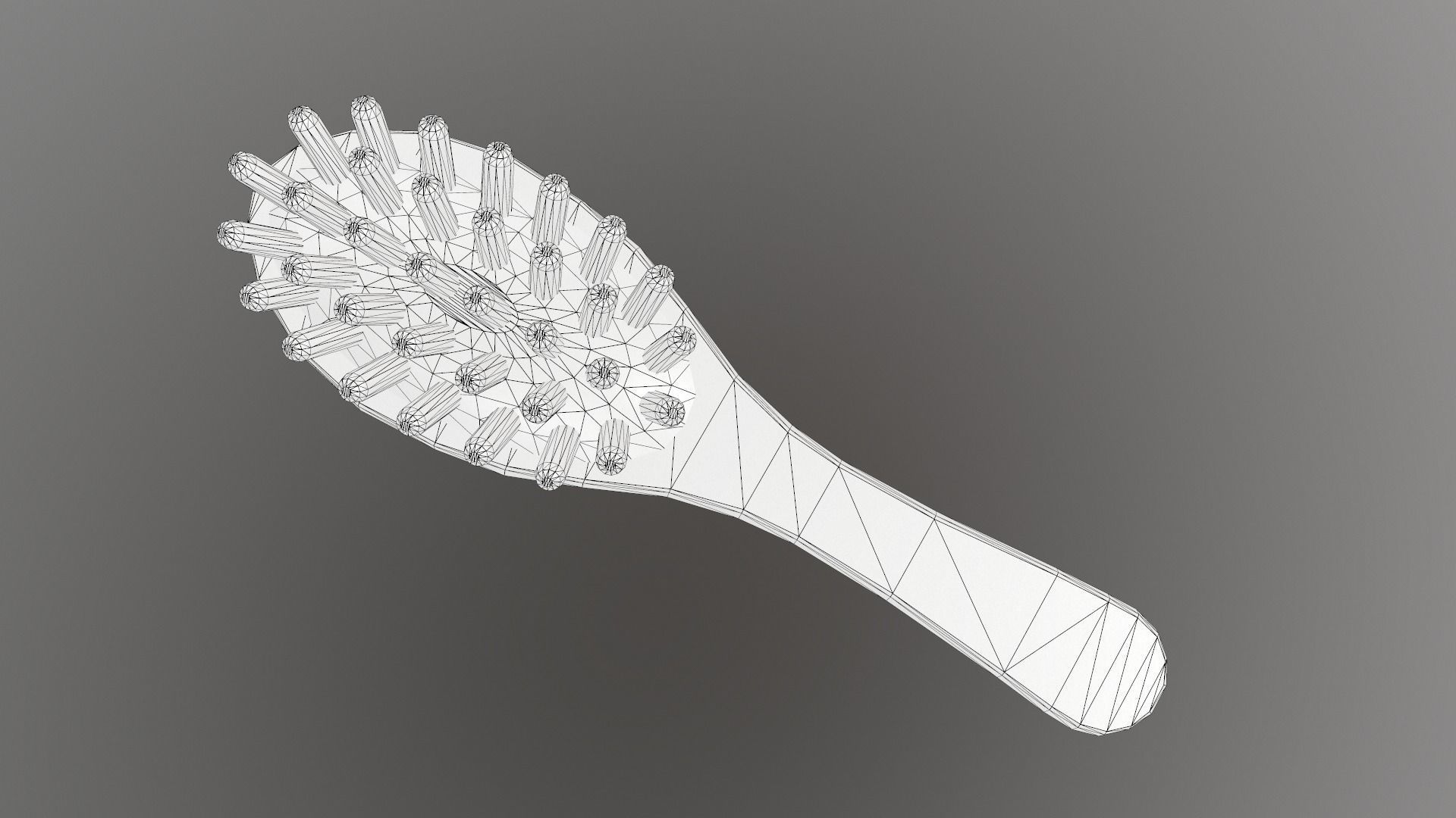 Massage Comb Low-poly 3D model_51