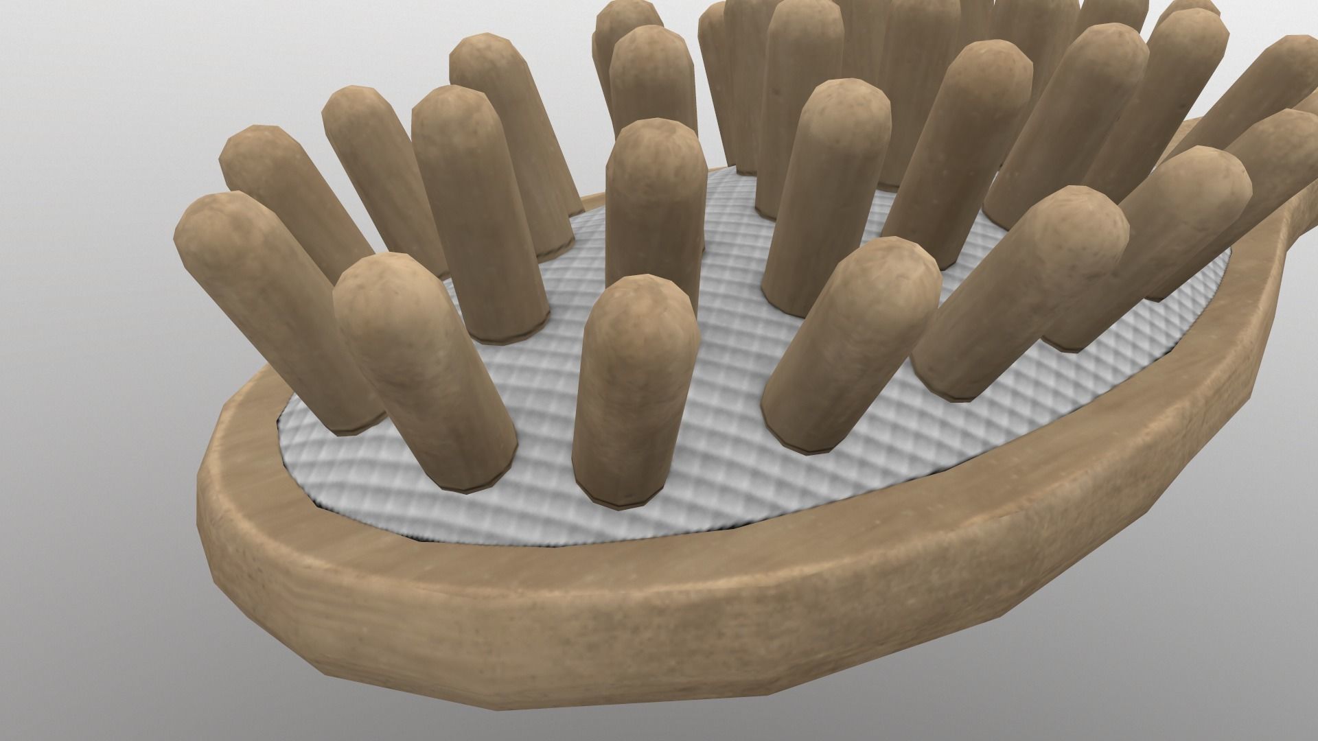 Massage Comb Low-poly 3D model_10