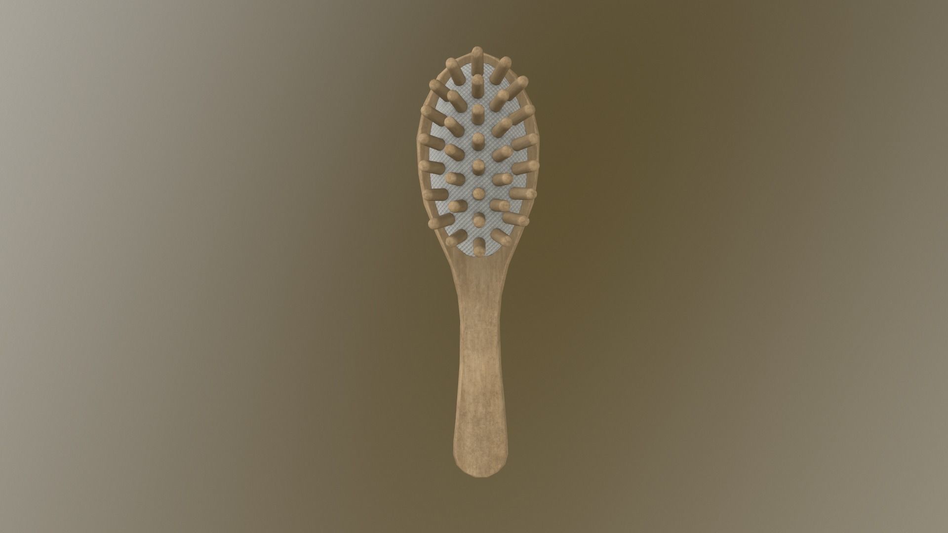 Massage Comb Low-poly 3D model_30