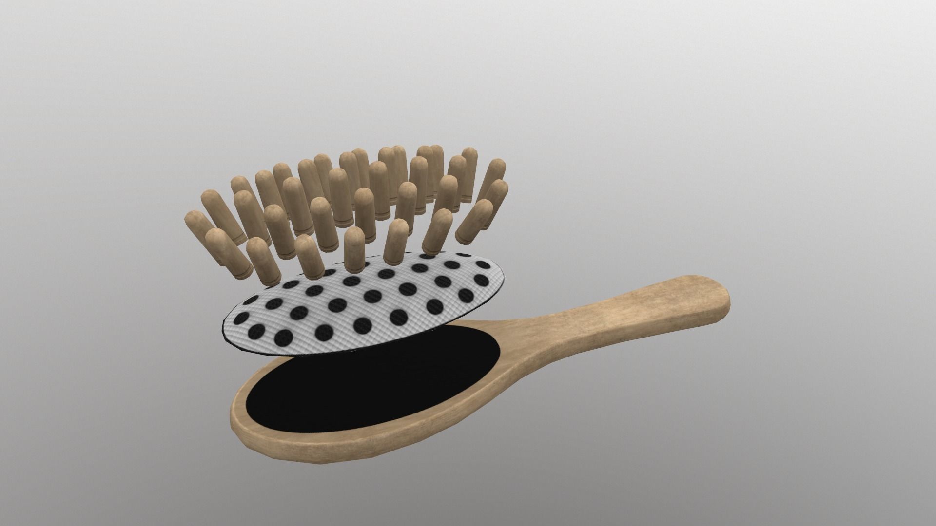 Massage Comb Low-poly 3D model_54