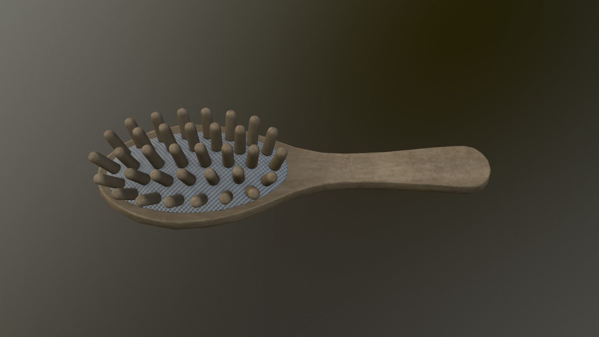 Massage Comb Low-poly 3D model_19