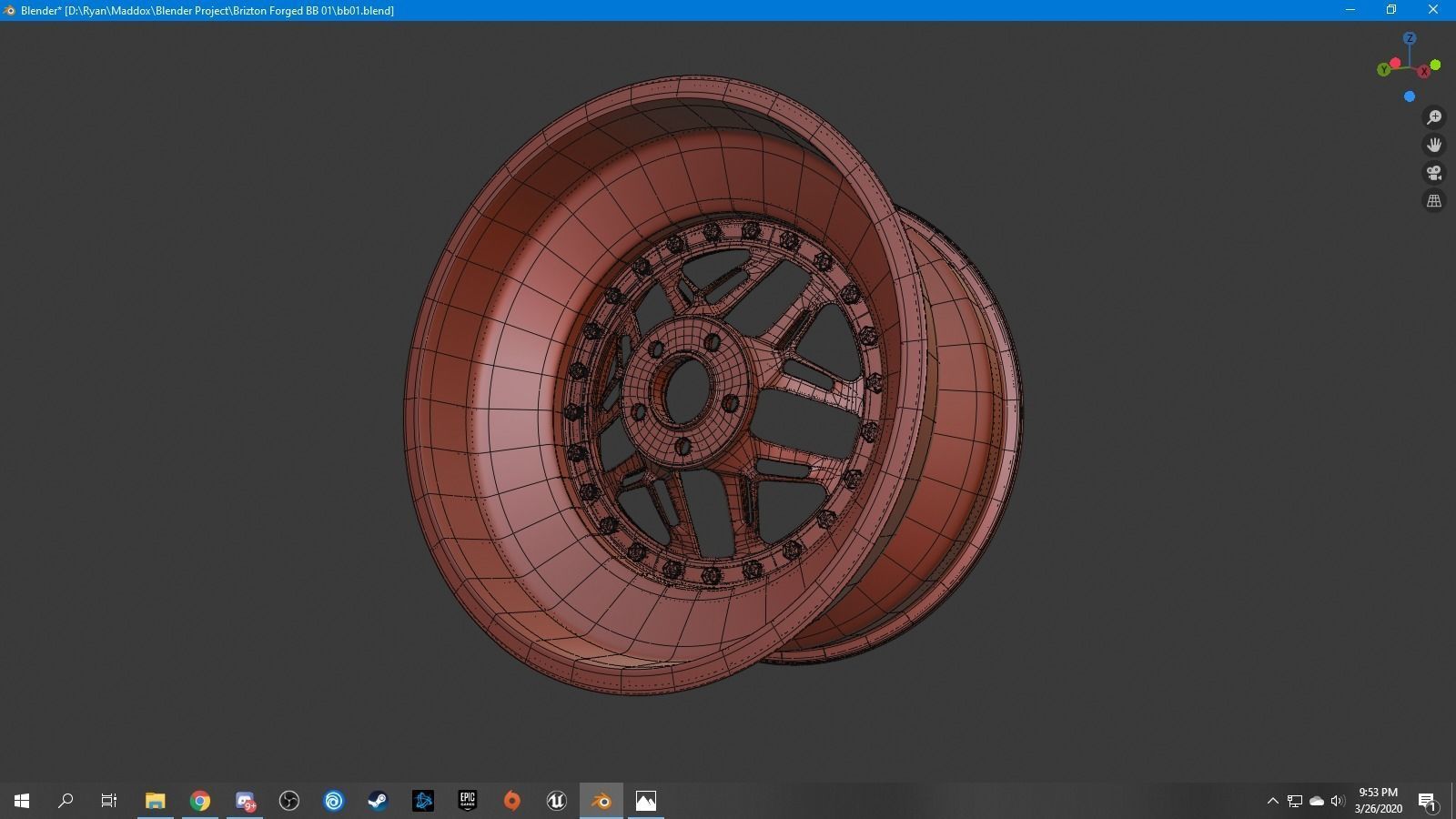Brixton Forged BB01 3D model_8