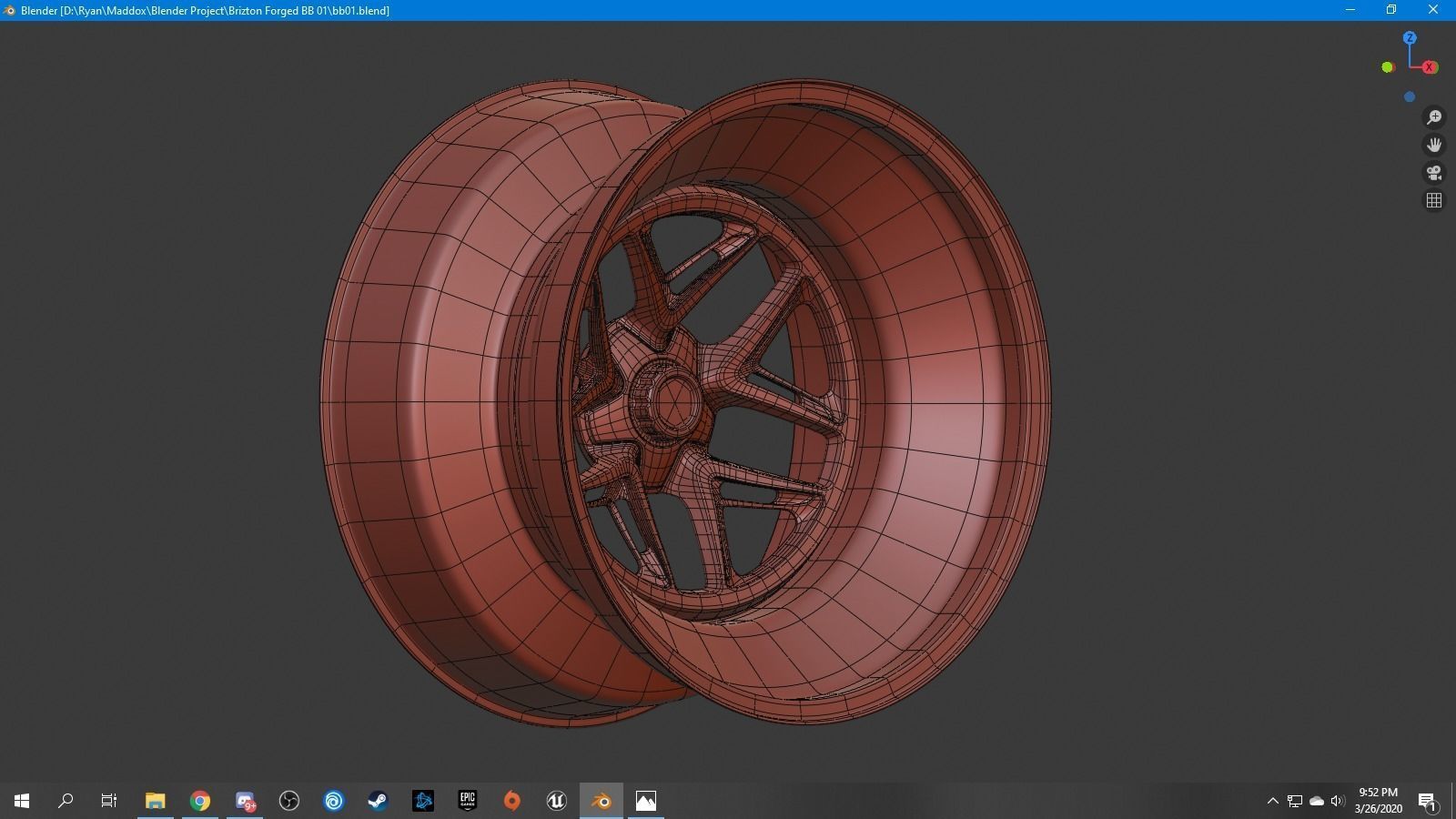 Brixton Forged BB01 3D model_9