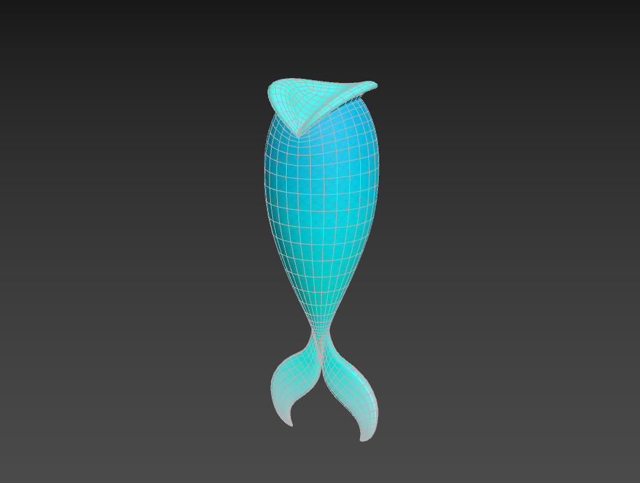 Mermaid Tail 3D model_20