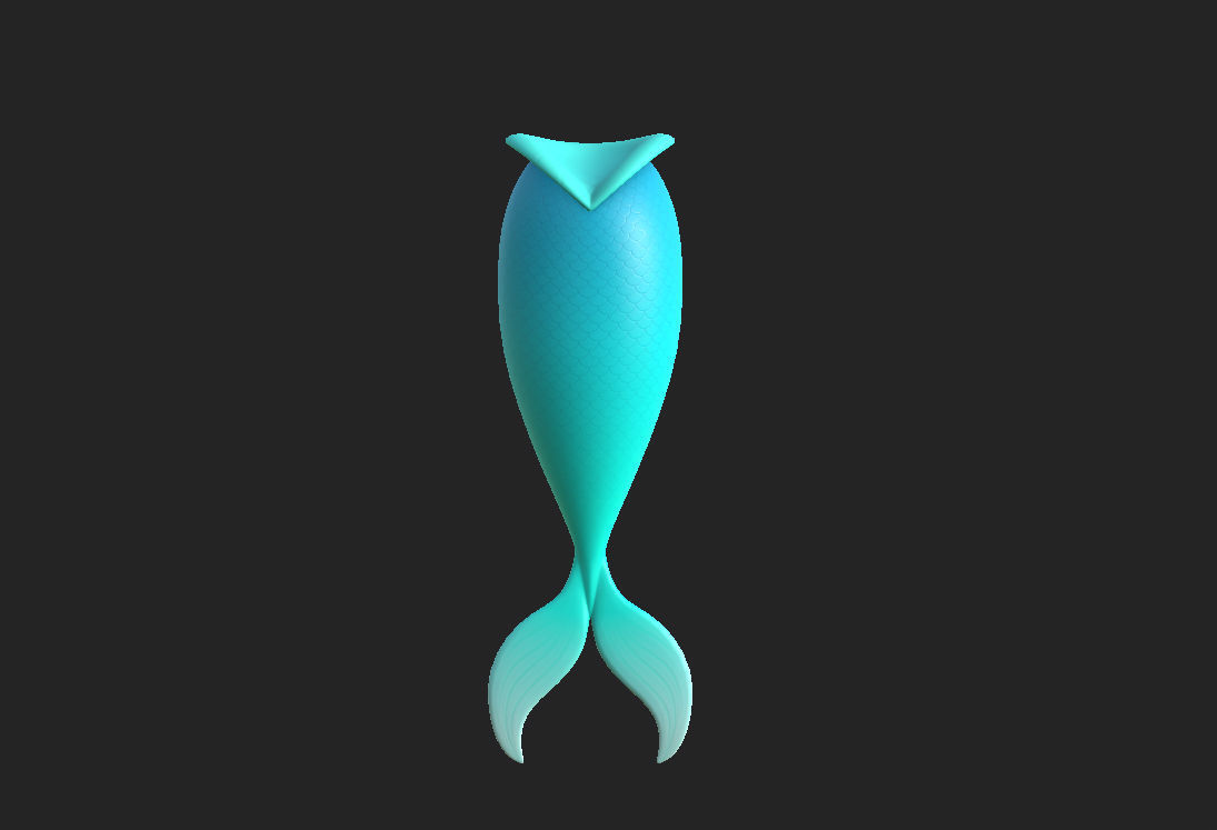 Mermaid Tail 3D model_11