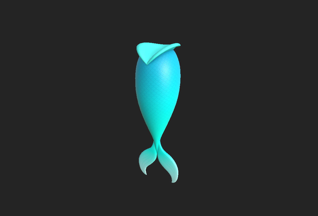 Mermaid Tail 3D model_8