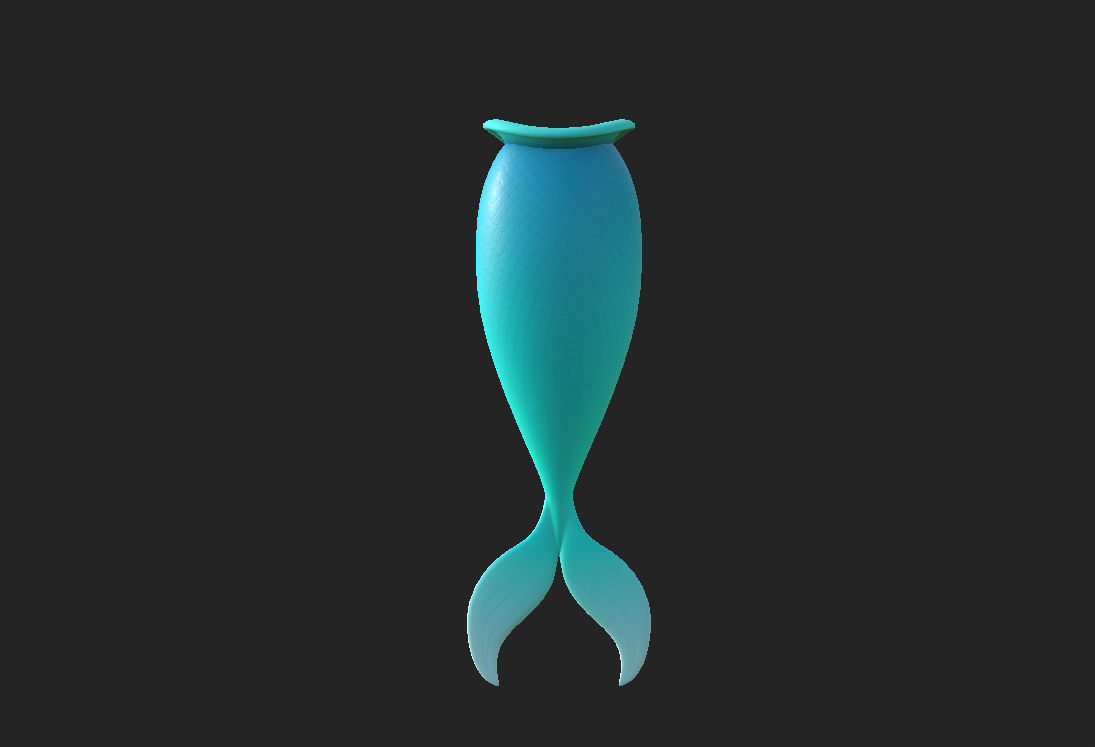 Mermaid Tail 3D model_13