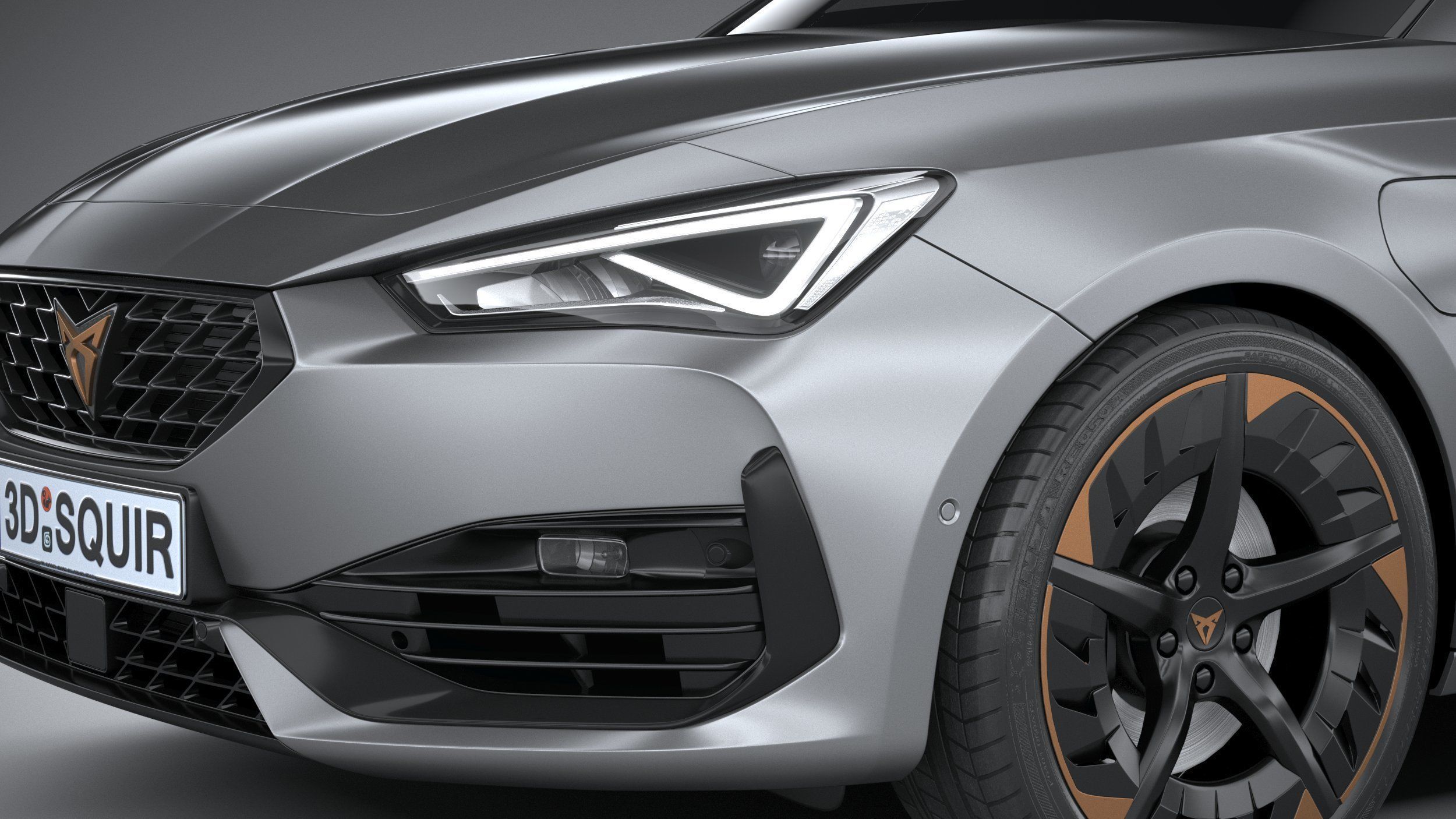 Seat Leon Cupra 5-door 2021 3D model_3