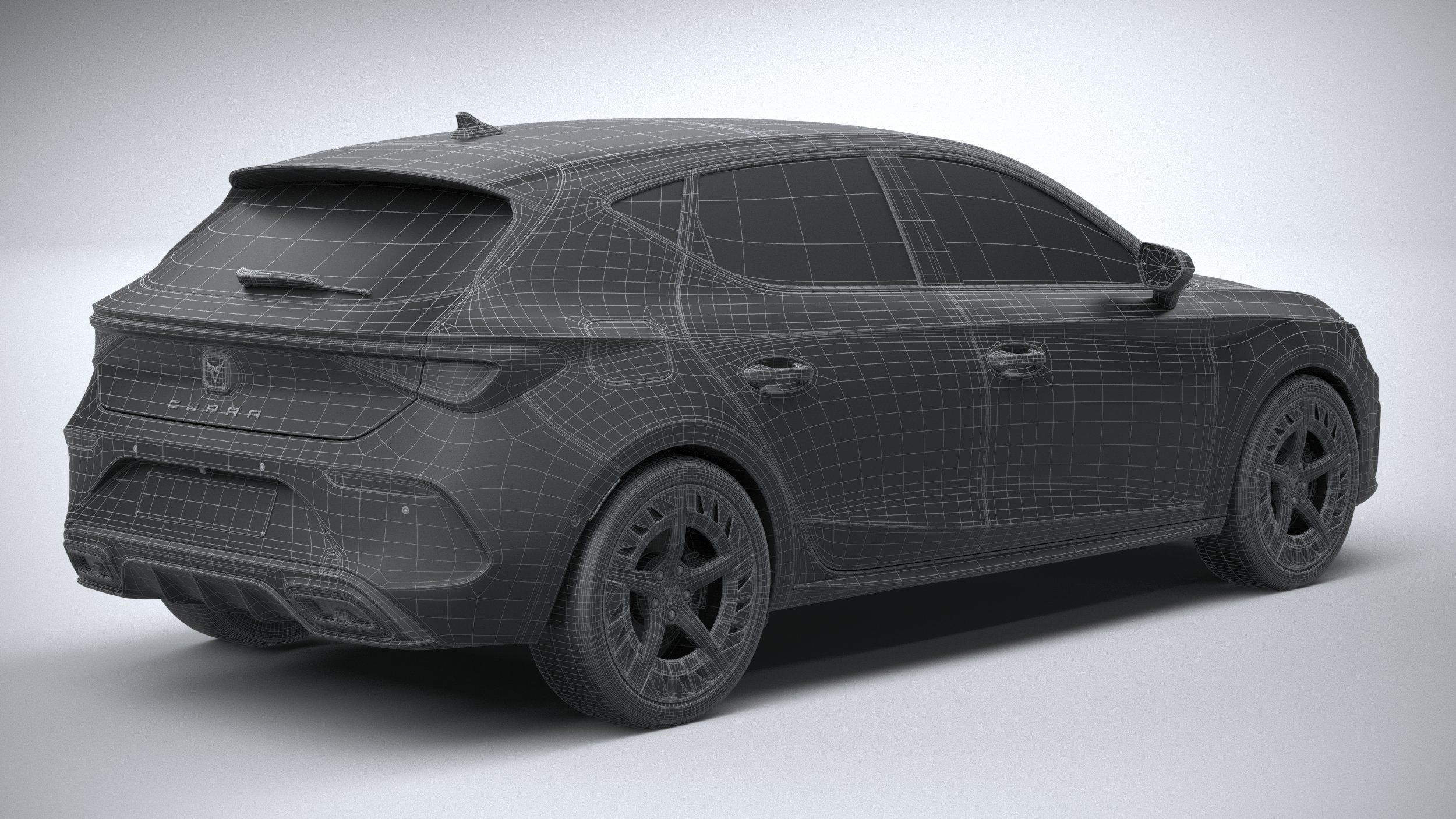 Seat Leon Cupra 5-door 2021 3D model_29