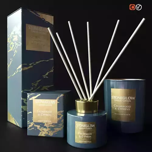 Decorative set stonelow reed diffusers