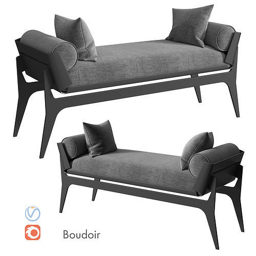 Daybed Boudoir 3D model