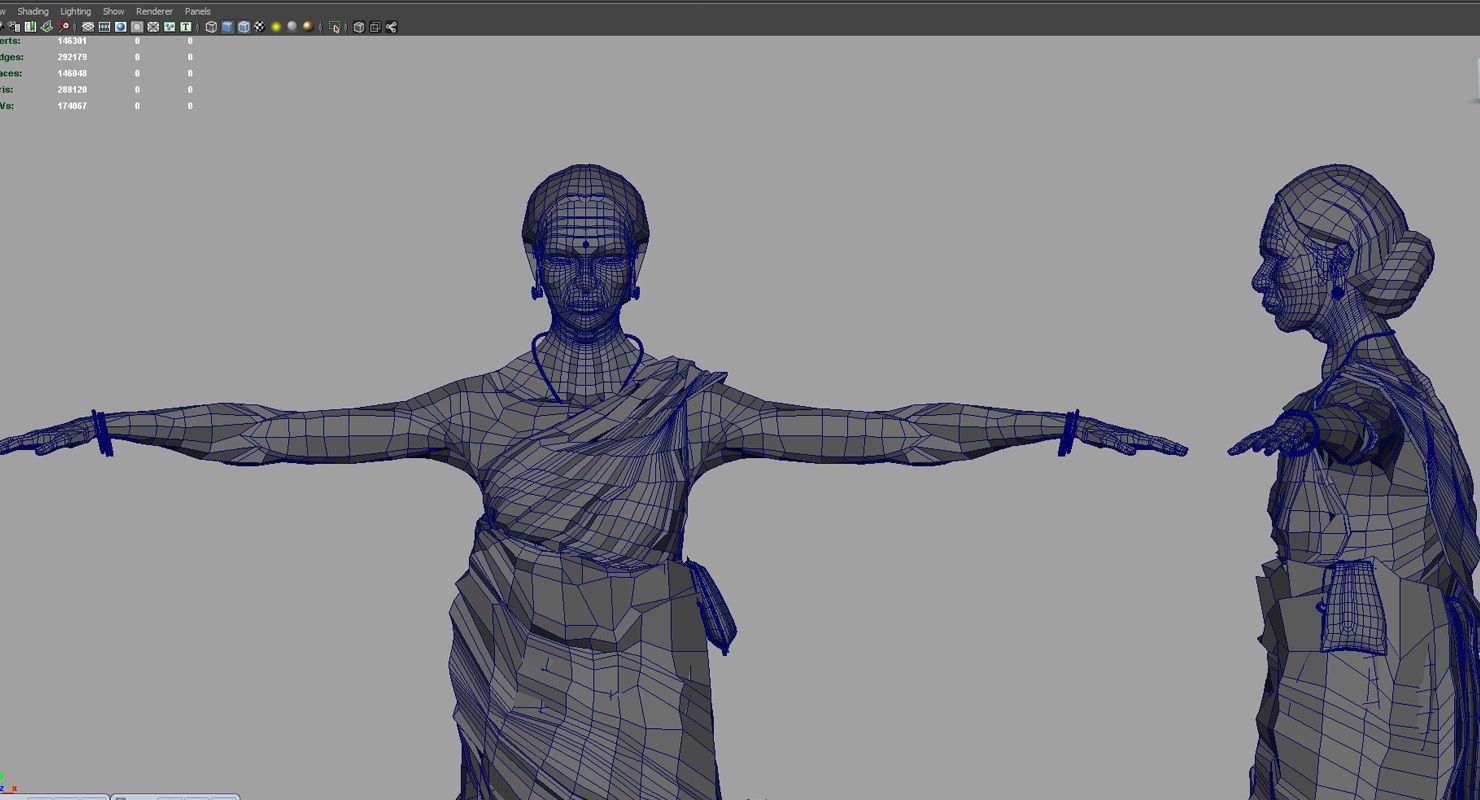 old woman 3d model 3D model_10