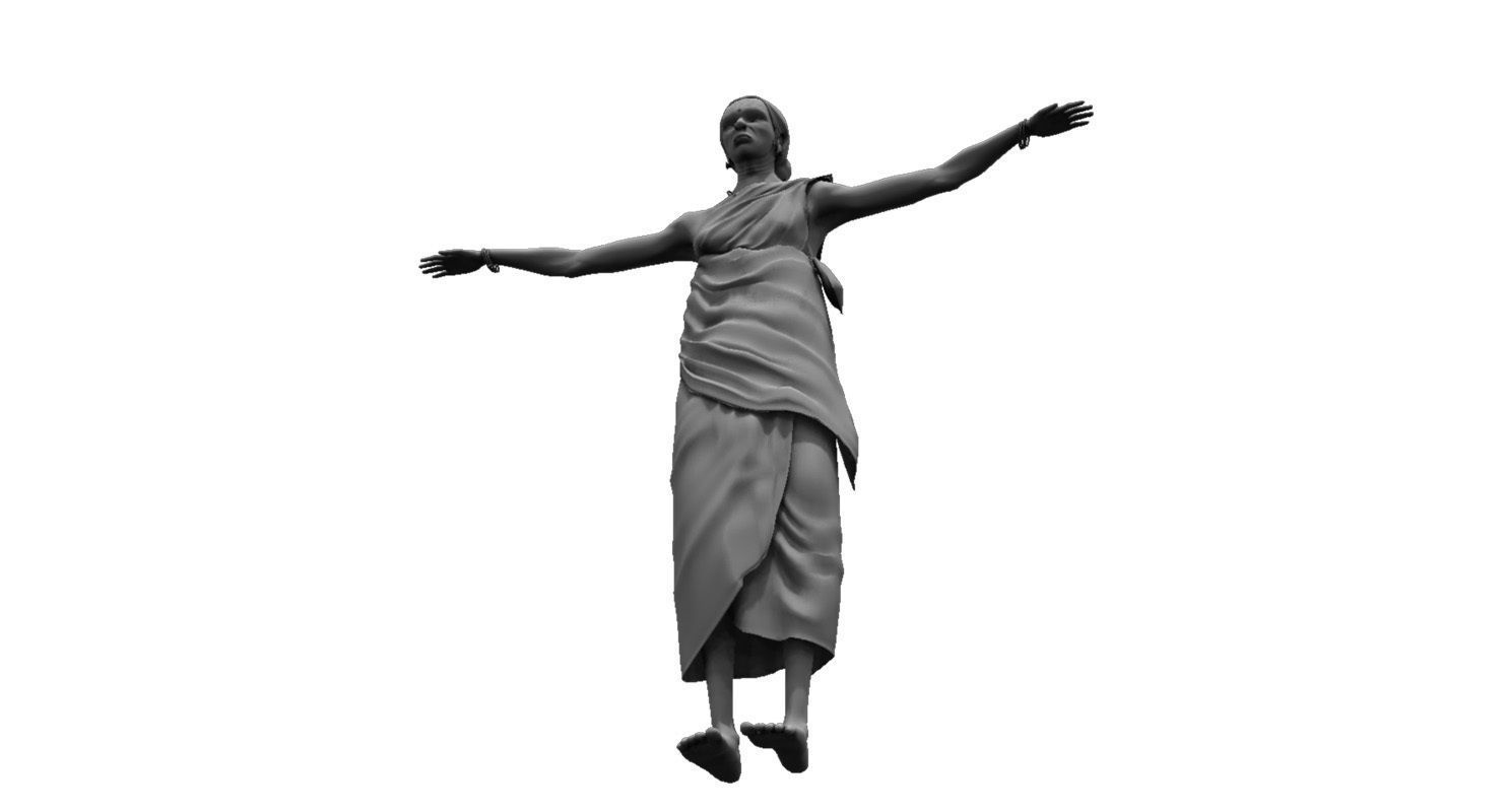 old woman 3d model 3D model_6