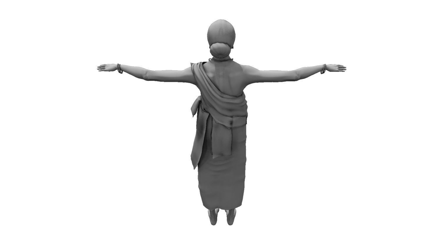 old woman 3d model 3D model_4