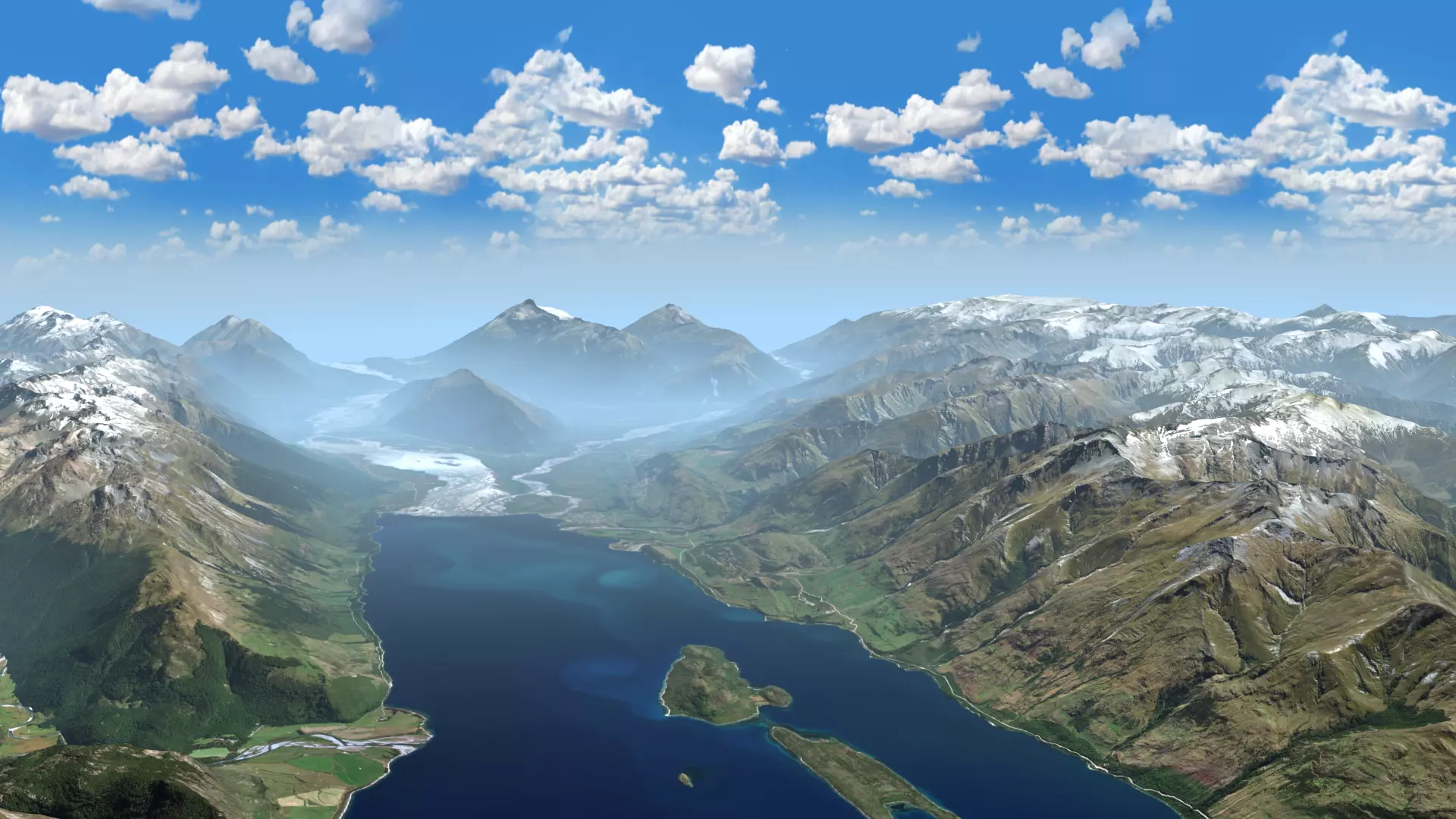 Mountains Landscape - Glenorchy New Zealand 3D model