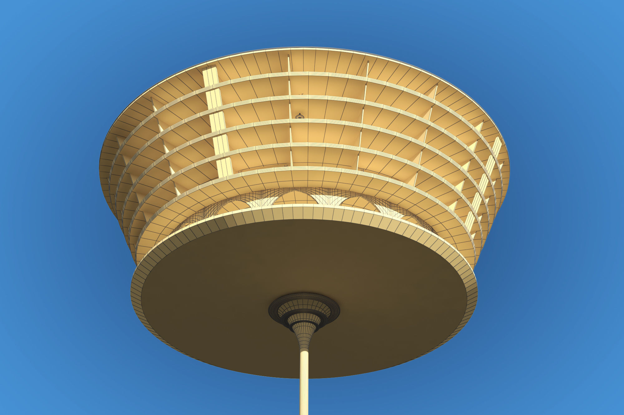 Futuristic Architecture Skyscraper 02 3D model_4