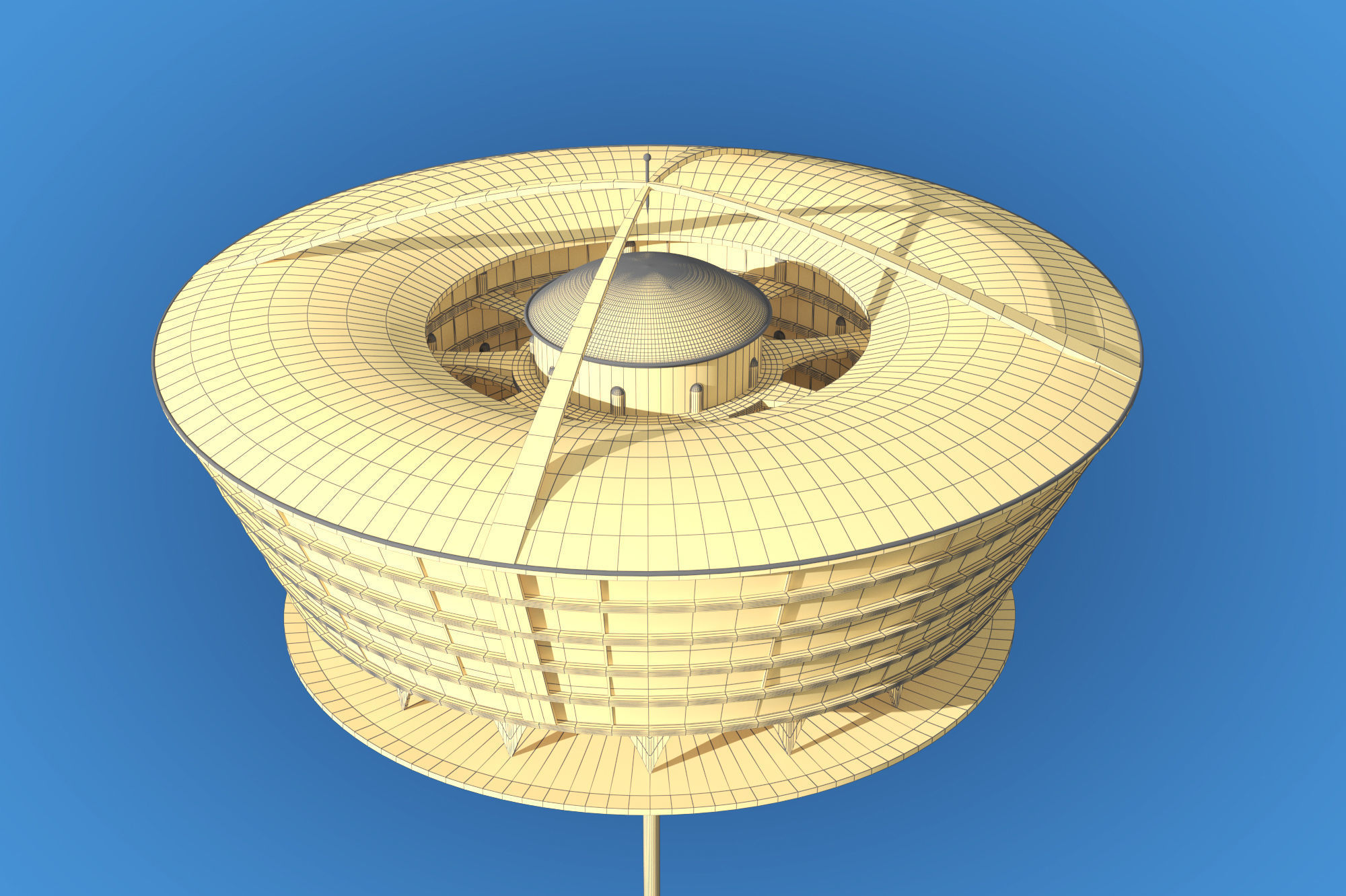 Futuristic Architecture Skyscraper 02 3D model_12