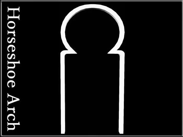 Horseshoe Arch Low-poly 3D model_0