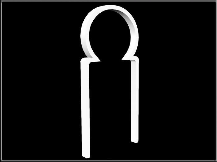 Horseshoe Arch Low-poly 3D model_1