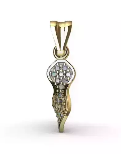 pendant jewlery in gold with diamonds