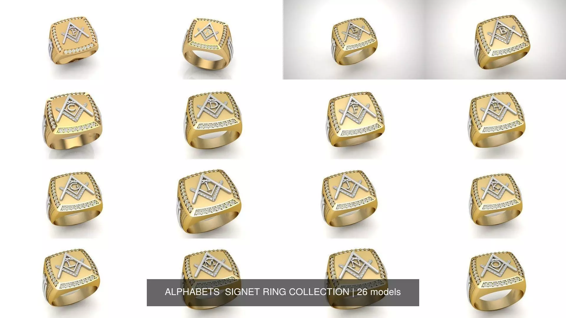 ALPHABETS  SIGNET RING COLLECTION _0