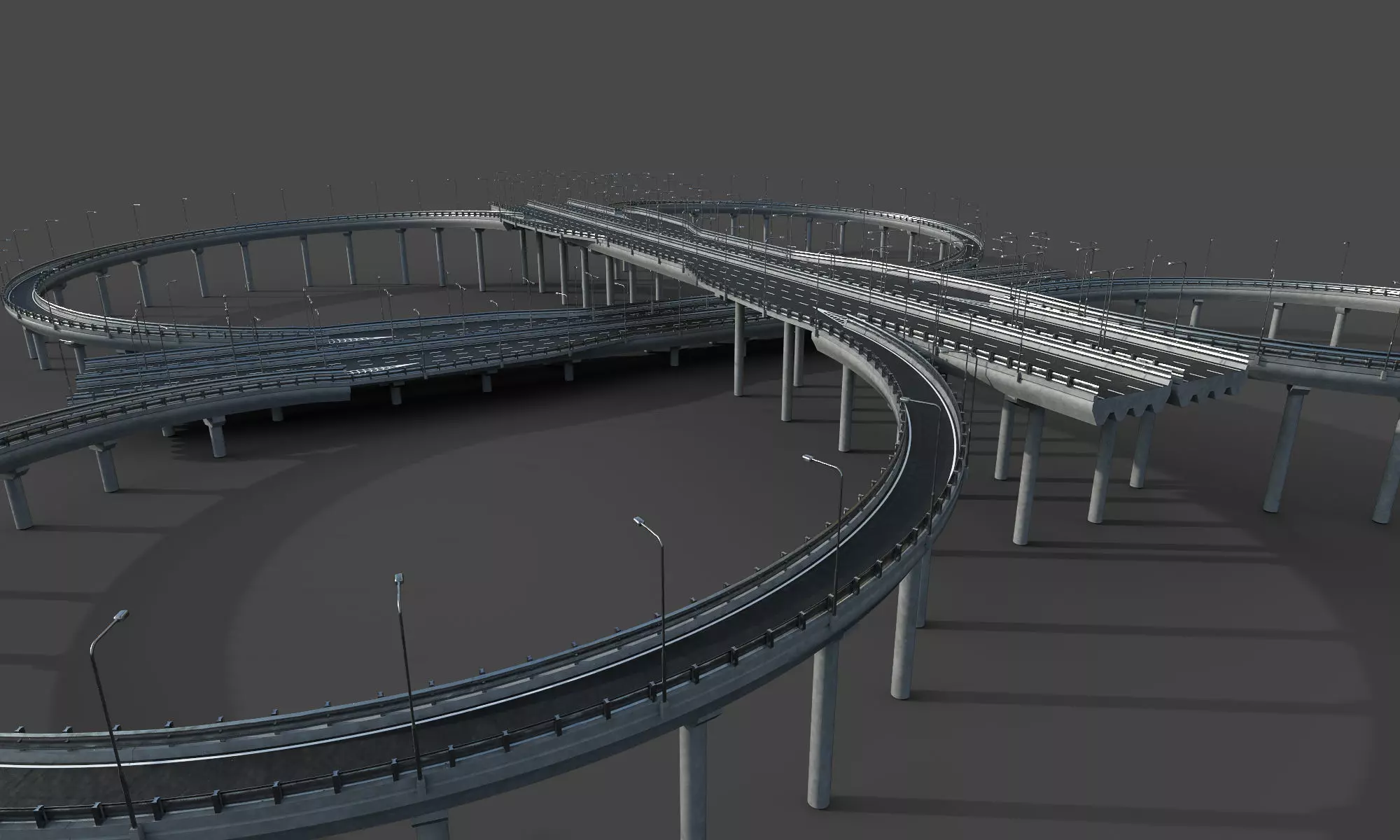 Highway Interchange 3D model_0