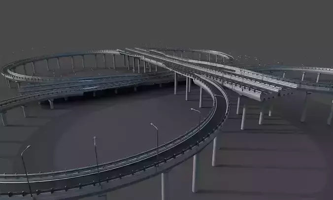 Highway Interchange 3D model
