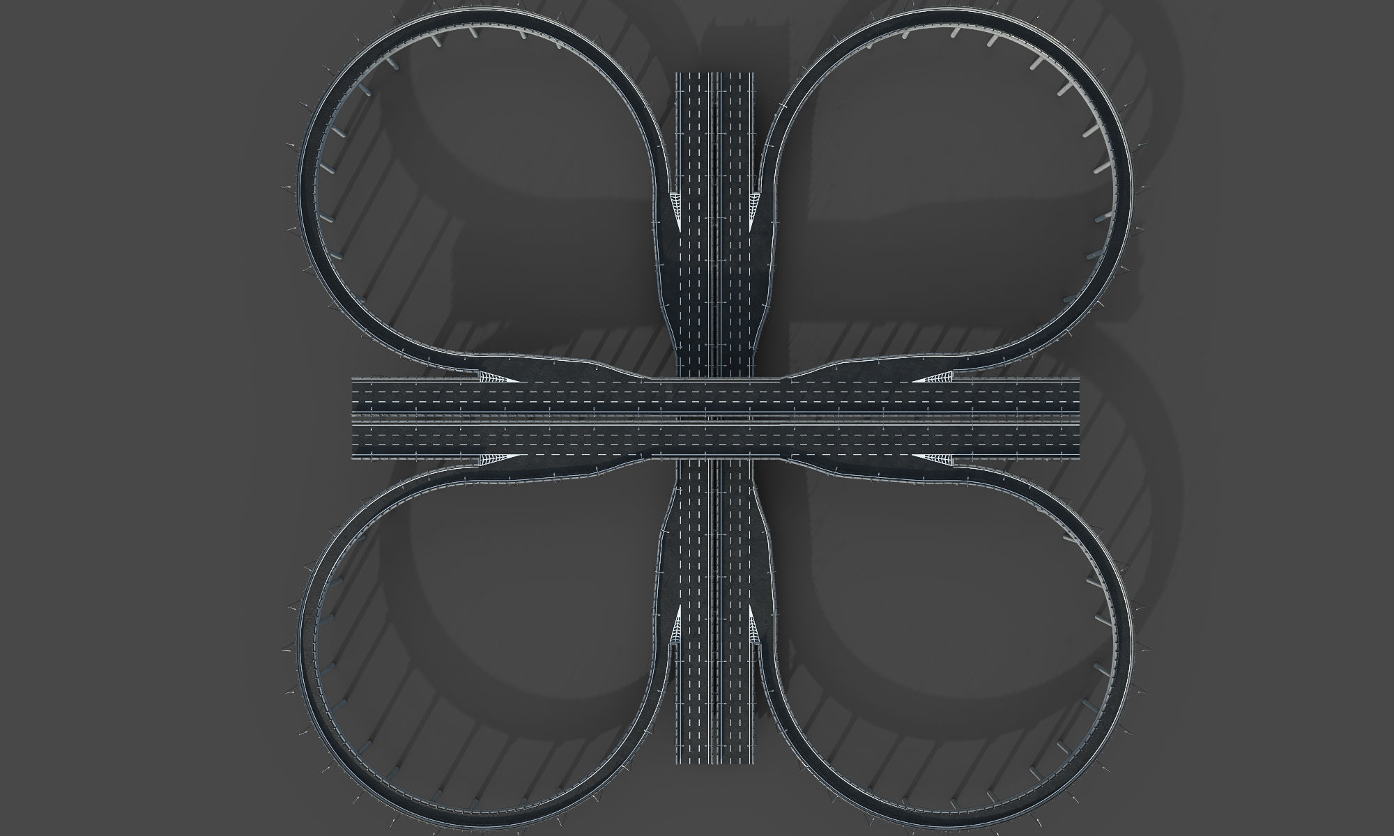 Highway Interchange 3D model_4