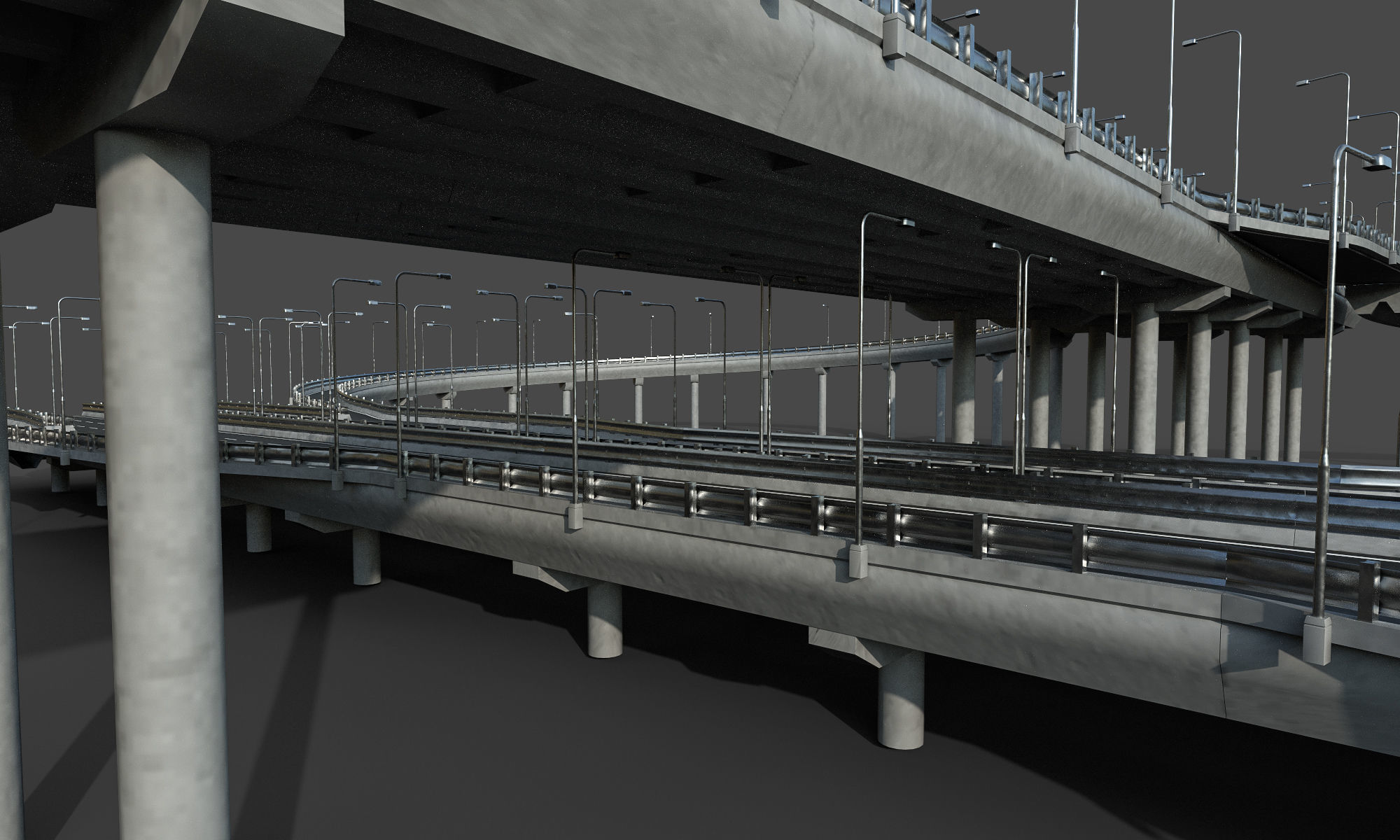 Highway Interchange 3D model_3