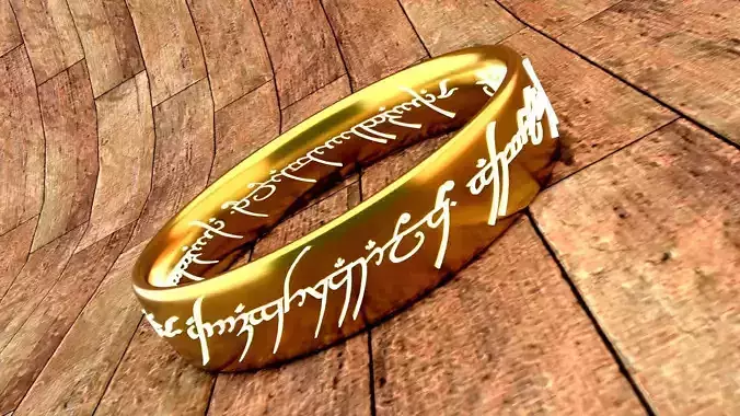 The one ring lord of rings 3D print model