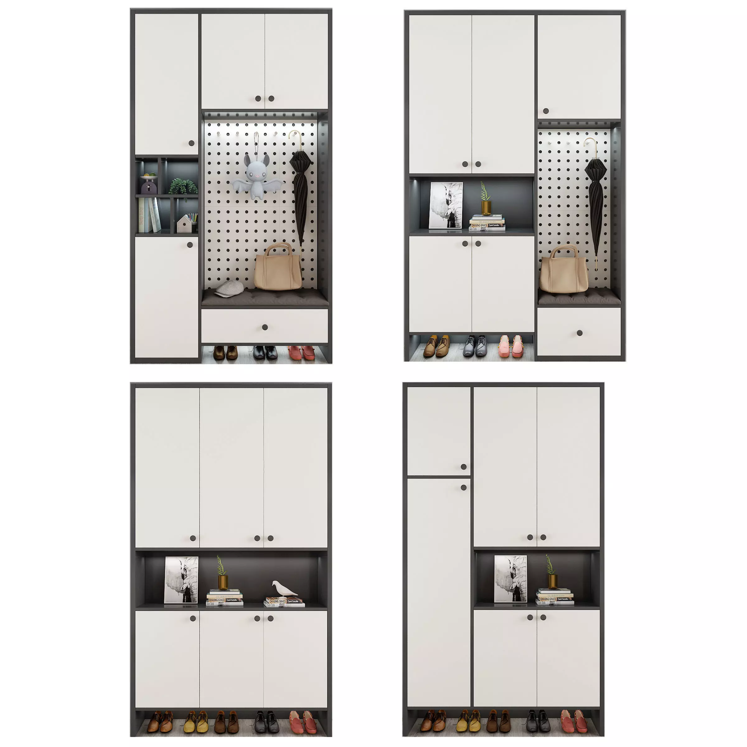 Shoe cabinet 3D model_0