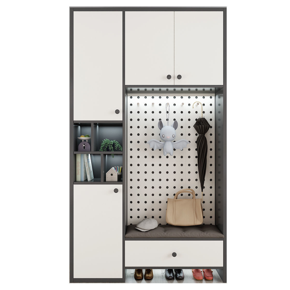 Shoe cabinet 3D model_3