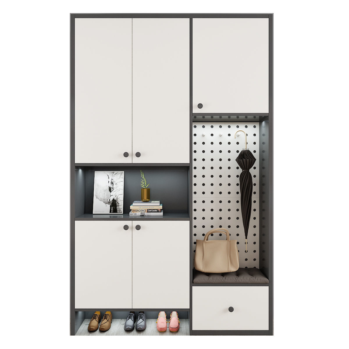 Shoe cabinet 3D model_4