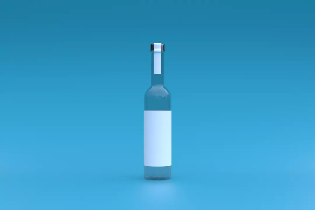 Vodka bottle 3D model_0