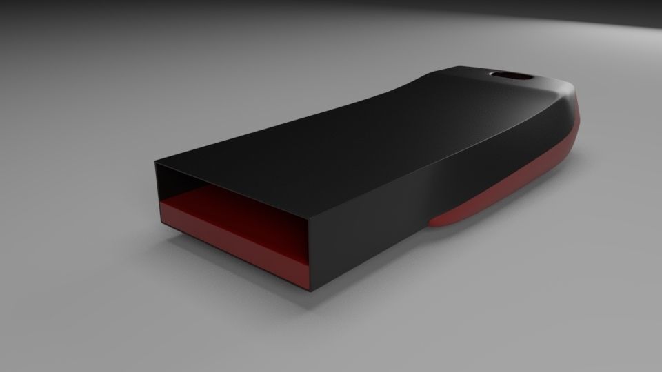 Sandisk Pendrive 3D model_1