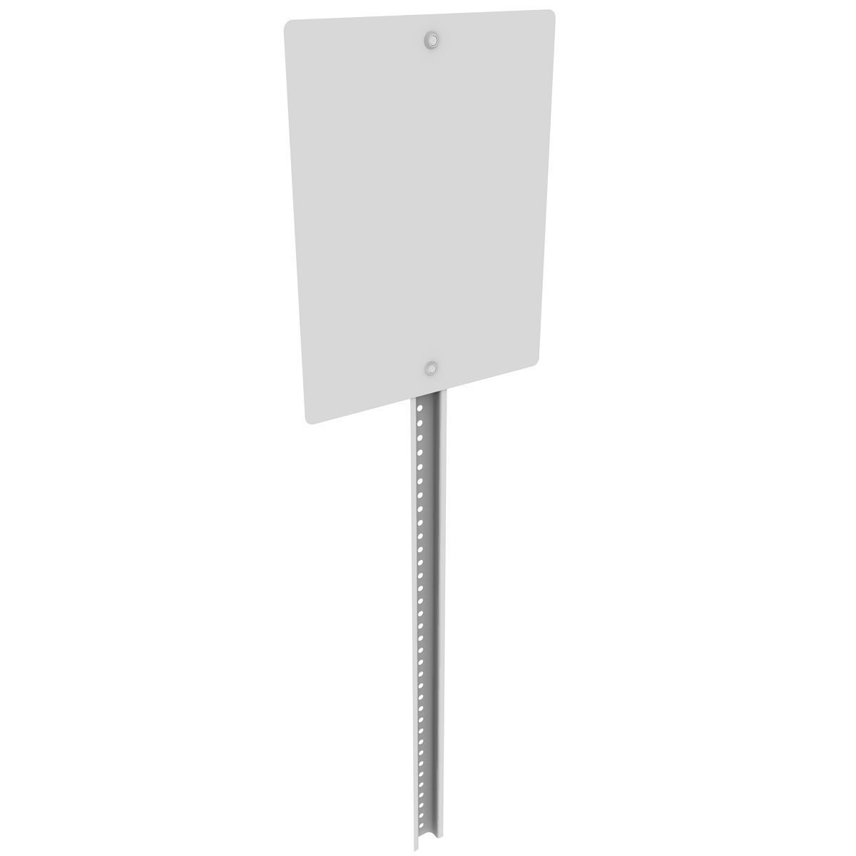 One Way Sign 3D model_2