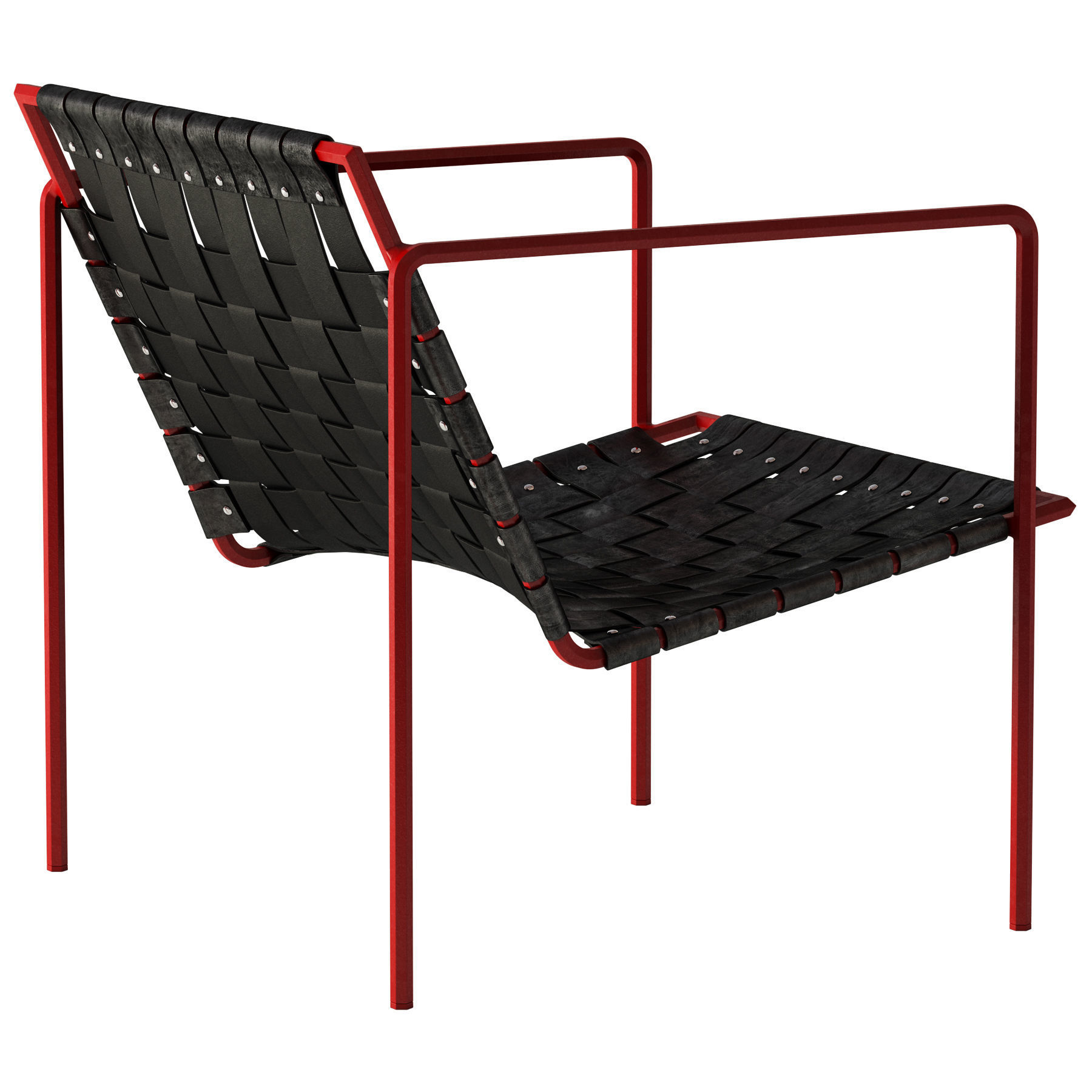 Eric Trine Rod Weave Chair 3D model_7