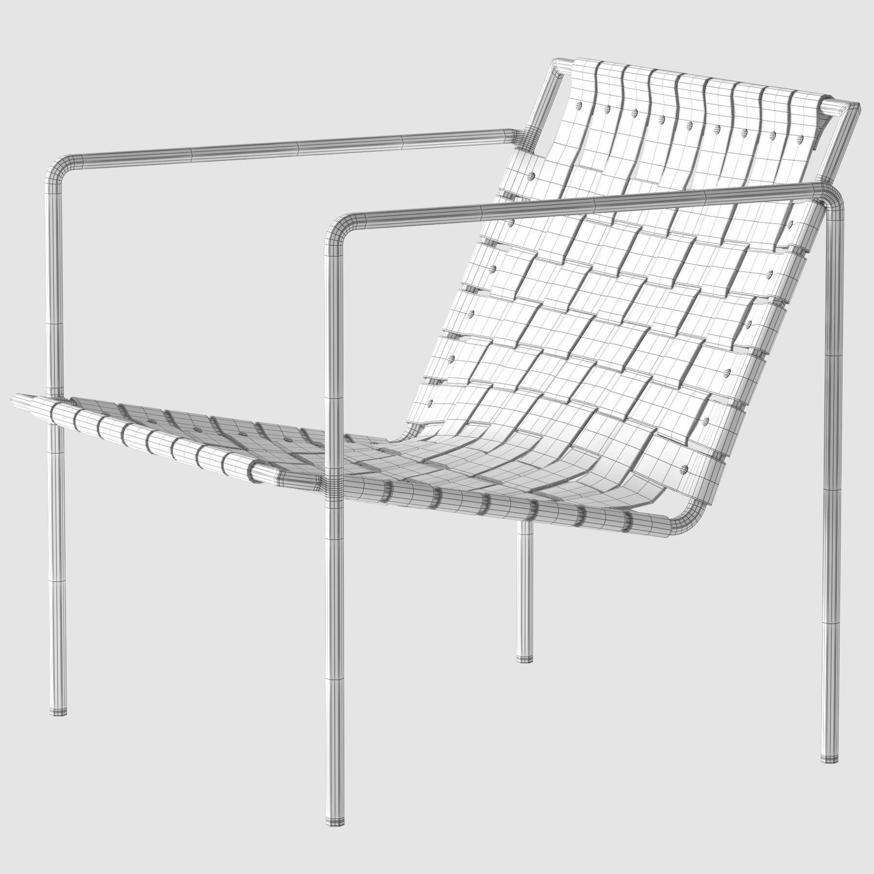 Eric Trine Rod Weave Chair 3D model_9