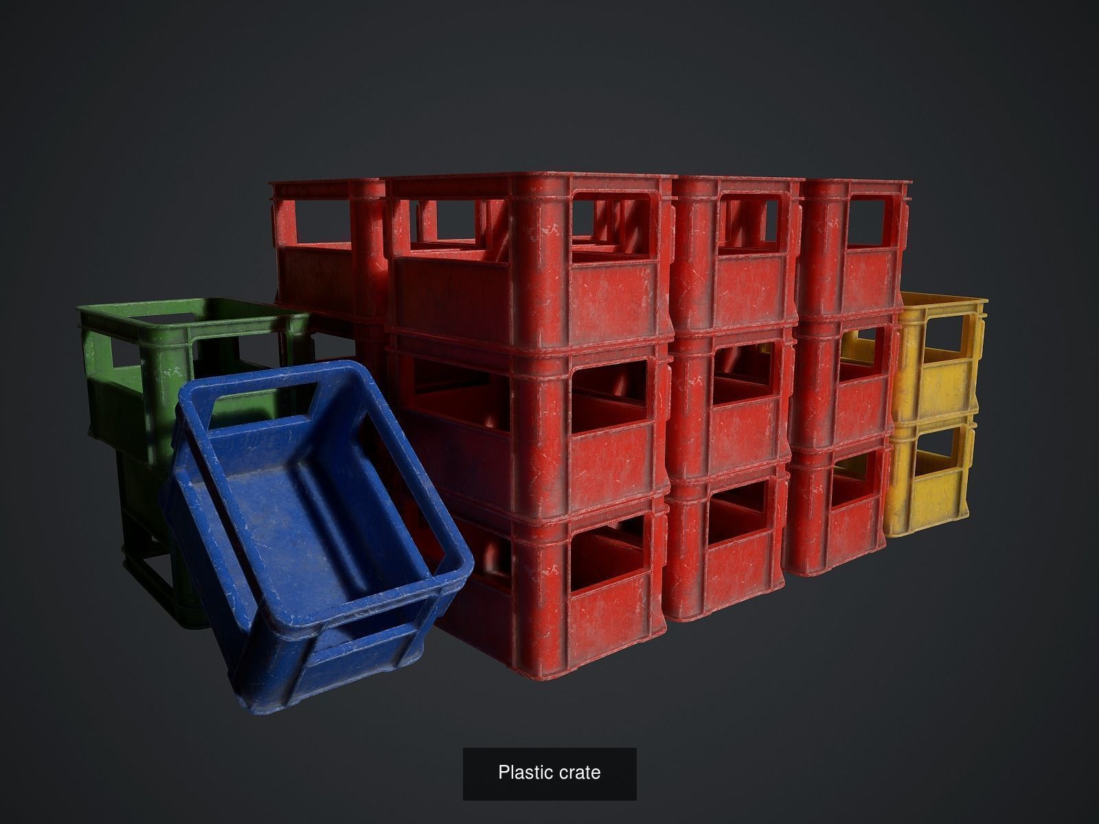 Backalley environment props 3D Model Collection_4