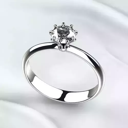 Single 5mm Gemstone Elegant Ring