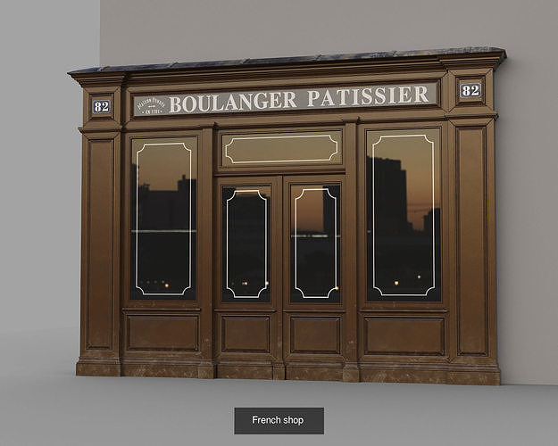 Paris architectural parts 3D Model Collection