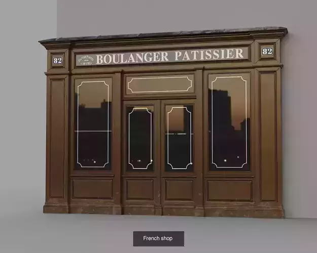 Paris architectural parts 3D Model Collection